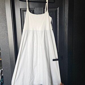 Cream spaghetti strap summer dress nwt
